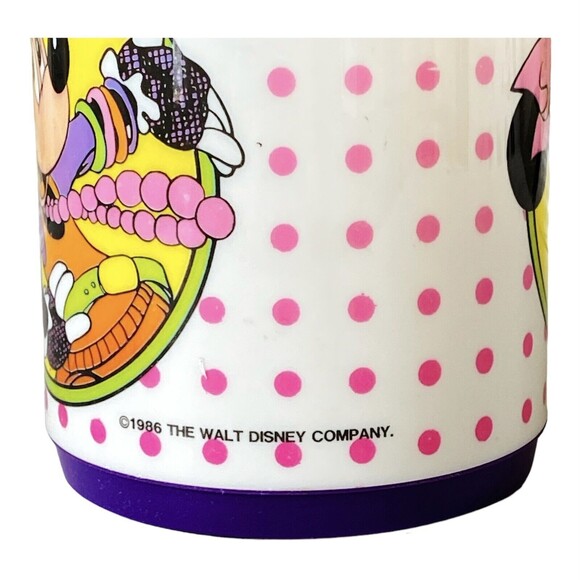 VINTAGE DISNEY Totally Minnie Mouse Aladdin Brand Thermos 1986 Collectible Only - Picture 2 of 11